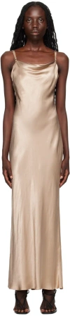 Bec & Bridge Taupe Malia Maxi Dress In Smoke Taupe