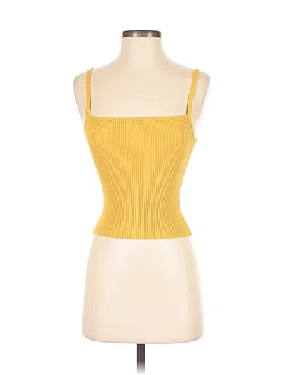 Pre-owned Bec & Bridge Tube Top Yellow Strapless Neckline Tops