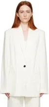 Bec & Bridge White Manon Blazer In Ivory