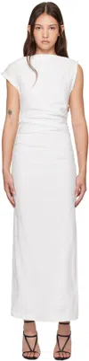 Bec & Bridge White Steffi Gather Maxi Dress In White