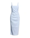 Bec & Bridge Woman Midi Dress Light Blue Size 8 Polyester, Elastane