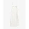 Bec & Bridge Womens White Dune Shoulder-straps Cotton-poplin Maxi Dress In White