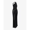 Bec & Bridge Womens Black Ida Halter Stretch-woven Maxi Dress In Black