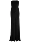 Bec & Bridge Zari Strapless Satin Maxi Dress In Black