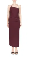Bec & Bridge Andy Asymmetric Midi Dress In Plum In Pink