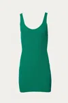 Bec & Bridge Anouk Knit Mini Dress In Bottle Green In Multi