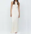 Bec & Bridge Ariel Halter Maxi Dress In Cream In White