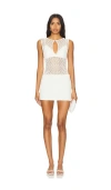 Bec & Bridge Aurora Mini Dress In Ivory
