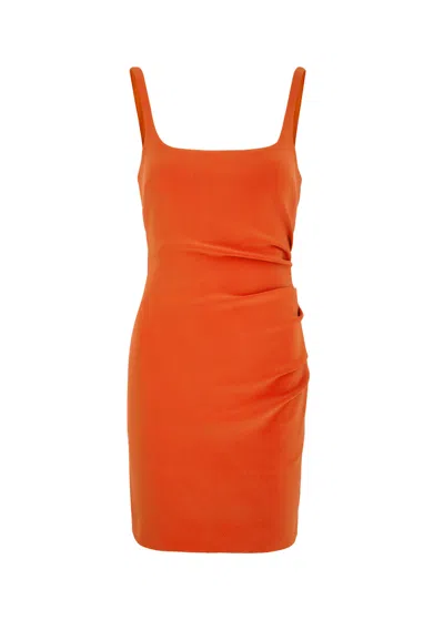 Bec & Bridge Karina Ruched Mini Dress In Red