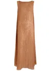 Bec & Bridge Margo Sequin-embellished Open-knit Maxi Dress
