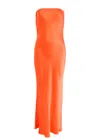 Bec & Bridge Orange Moon Dance Strapless Maxi Dress In Orange