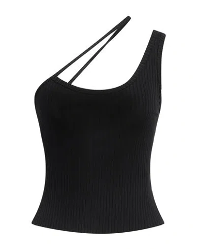 Bec & Bridge Woman Top Black Size 2 Viscose, Nylon, Elastane
