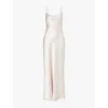 Bec & Bridge Alegra Criss-cross-shoulder-straps Woven Maxi Dress In Sand