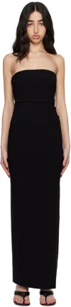 Bec & Bridge Black Reina Strapless Maxi Dress In Black
