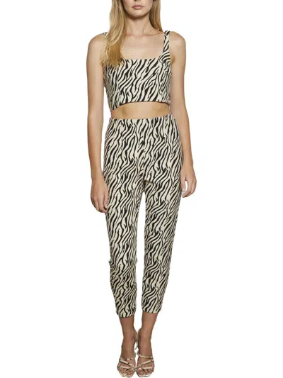 Bec & Bridge Cecile Womens Zebra Slim Dress Pants In Multi