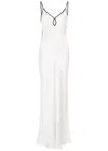 Bec & Bridge Cedar City Satin Maxi Dress In White
