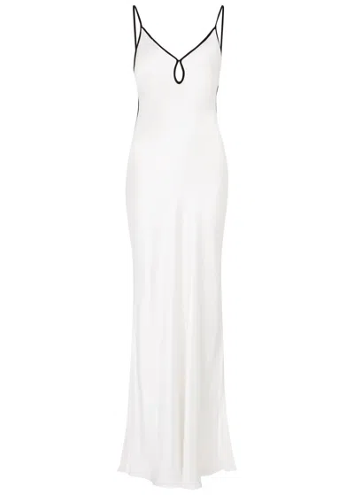 Bec & Bridge Cedar City Satin Maxi Dress In White