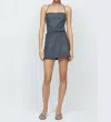 Bec & Bridge Heidi Apron Mini Dress In Charcoal In Pink