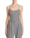 Bec & Bridge Houndstooth Crop Top In Black/white In Black