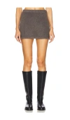 Bec & Bridge Josie Mini Skirt In Charcoal