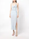 Bec & Bridge Lexie Cowl-neck Woven Maxi Dress In Blue