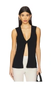 Bec & Bridge Milla Twist Tank Top In Black