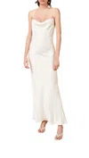 Bec & Bridge Alegra Criss-cross-shoulder-straps Woven Maxi Dress In White