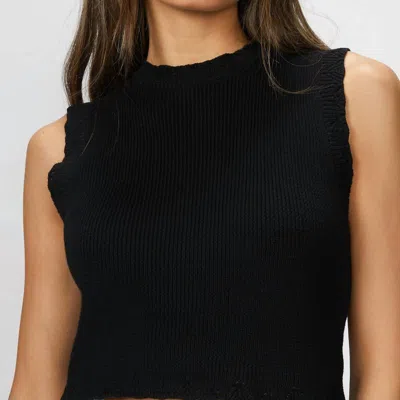 Bec & Bridge Mon Amie Knit Top In Black