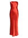 Bec & Bridge Red Moon Dance Strapless Maxi Dress