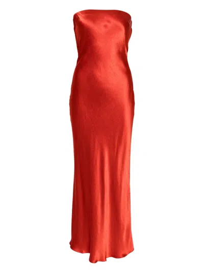 BEC & BRIDGE MOON DANCE STRAPLESS DRESS