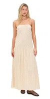 Bec & Bridge Peyson Maxi Dress Cream/black Stripe In Cream/black Stripe