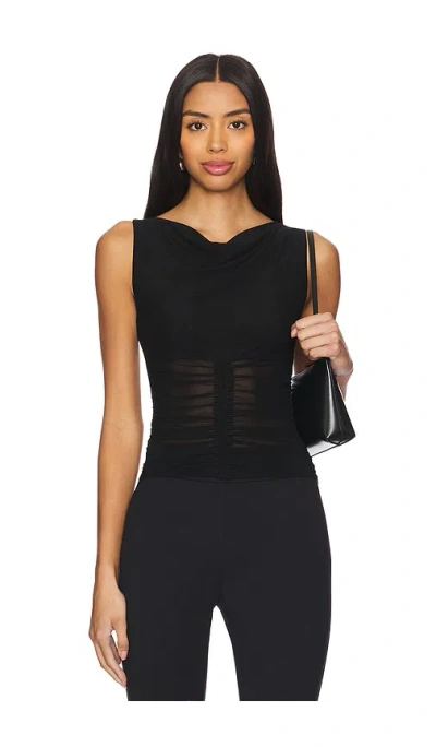 Bec & Bridge Pia Gathered Top In Black