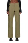 Bec & Bridge Khaki Riley Trousers In Brown