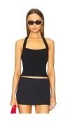 Bec & Bridge Skyler Halter Top In Black