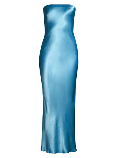 Bec & Bridge Women's Moondance Strapless Midi-dress In Topaz Blue