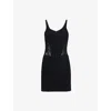 Bec & Bridge Womens Black Arlow Floral-lace-embroidery Stretch-woven Mini Dress In Black