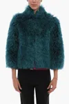 Becagli Since 1944 Lined Faux-fur Jacket In Blue