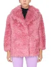 Becagli Since 1994 Mid-length Mohair Coat In Pink