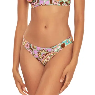 Becca Adela Hipster Bikini Bottom In Purple Multi