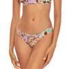 Becca Adela Hipster Bikini Bottom In Purple Multi In Multi