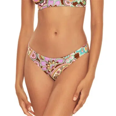 Becca Adela Hipster Bikini Bottom In Purple Multi