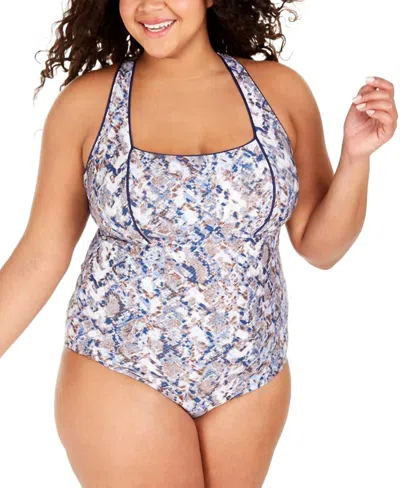 Becca Animal Kingdom One Piece Bikini - Plus In Python In Multi