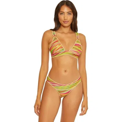 Becca Awaken Callie Bikini Top Women's Multi Ring Halter Swimwear Ddr2819