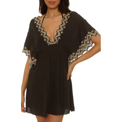 Becca Barbados Eyelet Cover-up Tunic In Brown