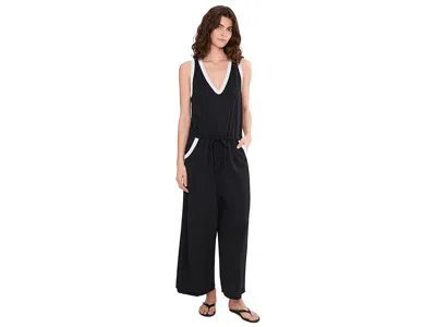 Becca Beach Date Crop Jumpsuit In Black