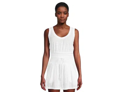 Becca Beach Date Scoop Neck Dress In White