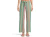 Becca Beach Side Crochet Split Leg Pants In Multi