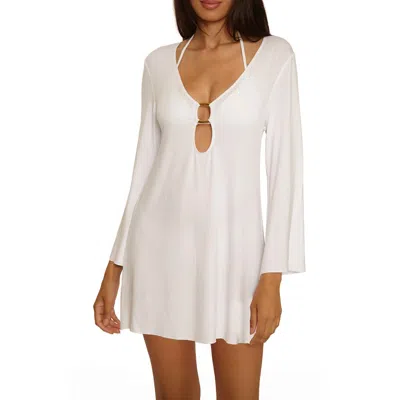 Becca Beach To Bbq Long Sleeve Cover-up Tunic In White