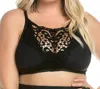 Becca Beauties Lace High Neck Bikini Top - Plus In Black In Black