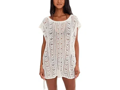 Becca Boho Bliss Sweater Knit Tunic In White